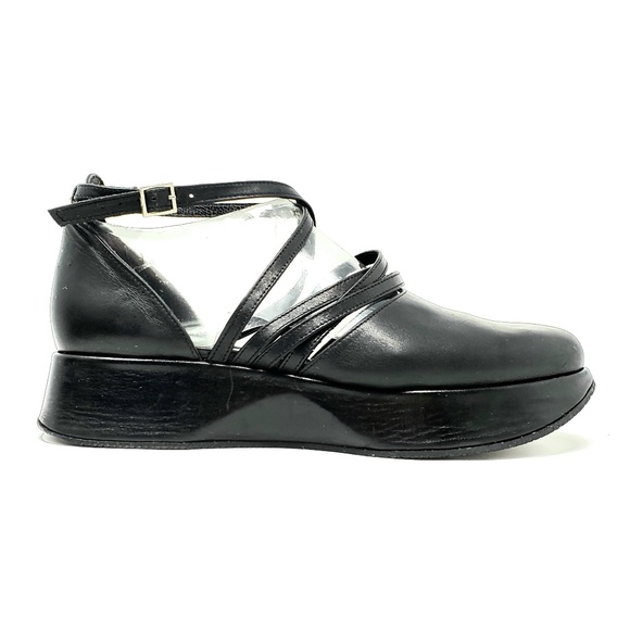 Giraudon New York Shoes - Giraudon New York Black Mary Jane Platforms